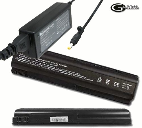 GSI Incredible Quality Laptop/Notebook Replacement Battery & Charger Package - High Quality 4400mAh 10.8v Battery + 65W AC Adapter/Charger/Power-Supply/Cord for HP G3000, G5000, Special Edition L2000, HP Pavilion DV1000, DV4000, DV5000, ZE2000, Compaq Presario M2000, V2000, V4000, V5000, C300, C500