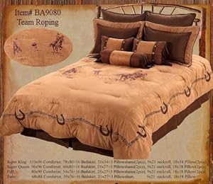 Western Bedding Team Roping 7 Piece King