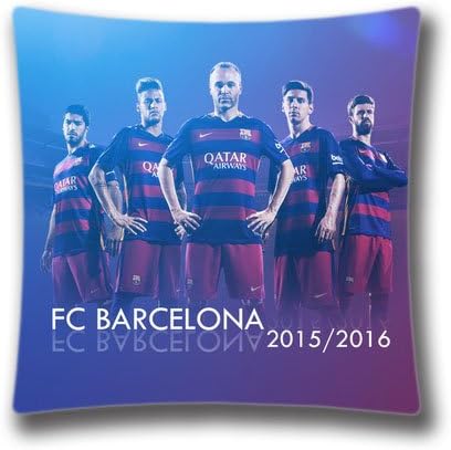 DIY Design Modern Home Decorative Custom Fc Barcelona Pillow Case 18"X18"(two sides),SDI1491