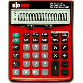 Big Red Calculator, The Official Calculator Of The National Debt