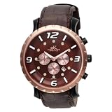 Adee Kaye Chronograph AK8030-MIPBRG Brown Chronograph for Him Design Highlight