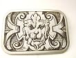 Metal & Wood Tattoo Art Rock Star Belt Buckle Lions Gate Design