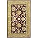 Safavieh Traditions Collection TD606C Handmade Red and Gold Wool and Silk Round Area Rug, 6-Feet