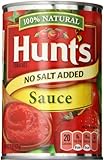 Hunt's Tomato Sauce, No Salt Added, 15 Ounce (Pack of 12)