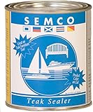 New Semco Teak Wood Natural Finish Sealant Protector Sealer ( 1 Gallon - Approx Coverage 200sqft)