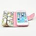 5S Case, iphone 5 5S Wallet CASE - Tree of Life Pattern Premium PU Leather Wallet Case Stand Cover with Card Slots Cash Compartment for Apple iphone 5 5S + CoolGiftCase Stylus