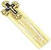 The Vatican Library Collection Enameled Navy and Gold Crucifix Bookmark The Vatican Library Collection Enameled Navy and Gold Crucifix Bookmark