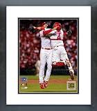Adam Wainwright and Yadier Molina 2006 World Series Celebration Framed Picture