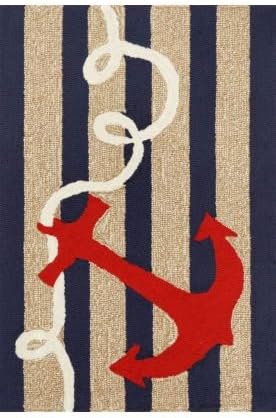 Trans Ocean Imports 1400/33 Anchor Navy 27X72