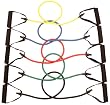 NEW Set of 5 Resistance Bands Great for P90x, Insanity, and Any Home Workout Exercise Including Physical Therapy