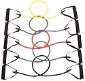 NEW Set of 5 Resistance Bands Great for P90x, Insanity, and Any Home Workout Exercise Including Physical Therapy