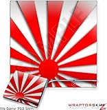Sony PS3 Slim Skin - Rising Sun Japanese Red