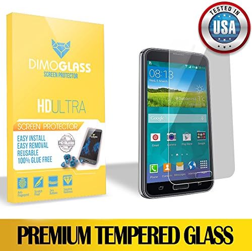 Samsung Galaxy S5 Screen Protector Tempered Glass - Scratch Resistance Sapphire CoatingLifetime Replacement Program [No Questions Asked] It's The Best Tempered Glass Screen Protector - The Only Reusable Screen Protector With Lifetime Replacement Program - You Break It, You Lose It, We Replace It