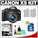 Canon Digital Rebel XS 10.1MP Digital SLR Camera (Black) with EF-S 18-55mm IS Lens + UV Filter + 16GB Card + (2) Batteries + Cameta Bonus Accessory Kit