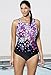 Aquabelle Women's Flower Bomb High-Neck Swimsuit