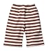 Zutano Primary Stripe Pant, Chocolate/cream, 0-6 Months