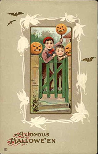 A Joyous Halloween Original Vintage Postcard