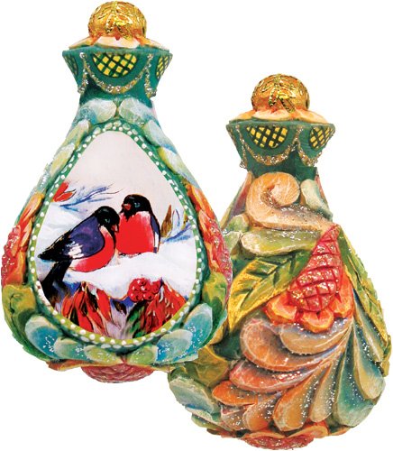G.DeBrekht Red Robins Ornament
