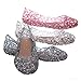 shoewhatever Women's Elegant Summer Style Glitter Jelly Flat Sandals