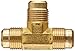 Anderson Metals Brass Tube Fitting, Flare Tee, 1/2