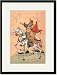 Black Framed/Matted Print 17x23, Pointing Out the Enemy