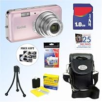 Kodak EasyShare V1003 10.0 MP Digital Camera (Pink Bliss) + 1 GB Accessory Kit