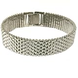 Stainless Steel Bracelet Designer Classic Link Polish Finish by Bucasi