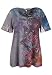 Avenue Plus Size True Colors Twist Neck Screen Print Tee (GREEN,30/32)