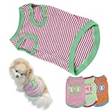 HP95(TM) Hot! Stripe Pet Puppy Summer Shirt Small Dog Cat Pet Clothes Vest T Shirt (S, A)