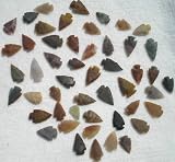 Set Of 50 Indian Arrowheads Agate New Replica 1/2 