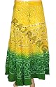Boho Bohemian Tie & Dye Belly Dance Cotton Long Skirt with Sequin Work
