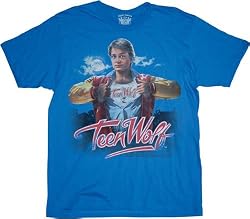 Teen Wolf Movie Poster Blue T-shirt Tee