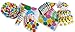 LolliZ Deluxe Party Pack for 8. Joyous Balloons, Color Smiley/White