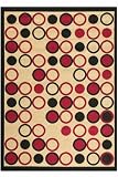 Dabble Rug 5'3x7'6 Natural/red