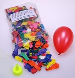 - 	 Water Bomb Water Balloons - 300 Count Water Bombs (Assorted Colors) with an Easy-Fill Hose Adapter