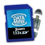 DataMINE HIGH SPEED 2GB 133x SD Memory Card for Nintendo Dsi - Store MUSIC, PHOTOS, and SAVE DATA - BONUS SD Card Reader for Data Transfer