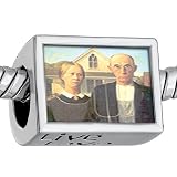 Pugster Words "live Love Laugh" American Gothic Photo Beads European Beads Gift Flag Winter Sale Jewelry Fits Pandora Charm Bracelet