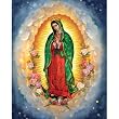 Carded 8"x10" Prints for Framing - Our Lady of Guadalupe - Linen Paper - 7 and 4 Color Process Printing