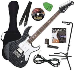 cheaper Yamaha PAC212VQM Sunburst Guitar COMPLETE BUNDLE w/ Hard Case & Tuner Review