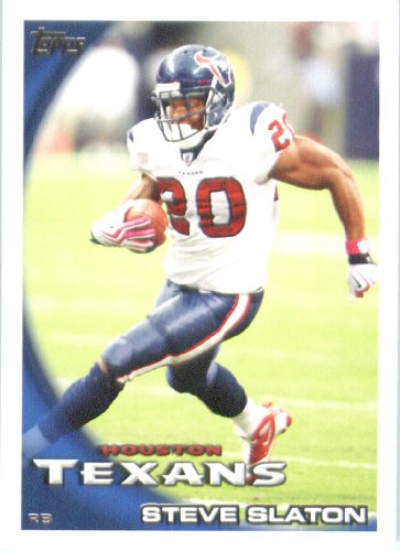 2010 Topps NFL Football Card # 175 Steve Slaton - Houston Texans - NFL Trading Card in a Protective ScrewDown Case!