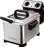 T-fal FR4049001 Family Pro 2.6-lb / 3-Little Deep Fryer with Stainless Steel Waffle, Silver