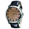 Emporio Armani Herren-Armbanduhr XL Classic Collection Analog Leder AR0429