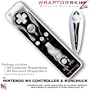 Nintendo Wii Remote Controller Skins - Chrome Drip On Black WraptorSkinz TM Kit by TuneTattooz TM