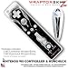 Nintendo Wii Remote Controller Skins - Chrome Drip On Black WraptorSkinz TM Kit by TuneTattooz TM