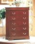 Coaster Louis Philippe Style Chest/Dresser ,Cherry Finish Wood