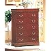 Coaster Louis Philippe Style Chest/Dresser ,Cherry Finish Wood