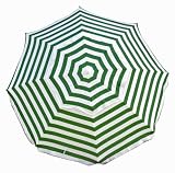 8 Foot Jumbo Compact Beach Umbrella UPF 55+ with Tilt