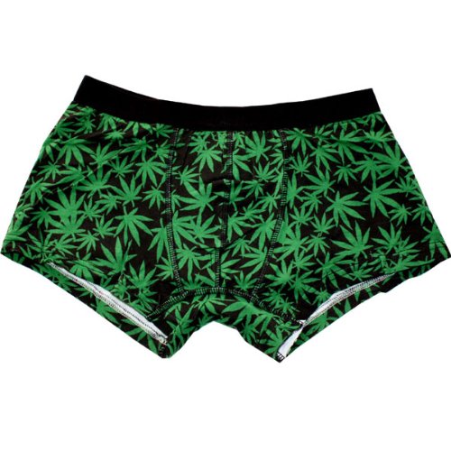 【7/31マデ半額・50％OFF!!357円】メンズ・プリントデザイン・ボクサーパンツ・ブリーフ・トランクス・(LEAF)