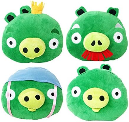 E.a@market Green Skin Pigs Plush Toy 4pcs