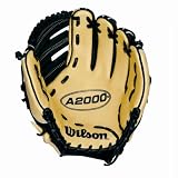 Wilson Reinforces H-Web Glove, Black/Blonde, 11 1/2-Inch